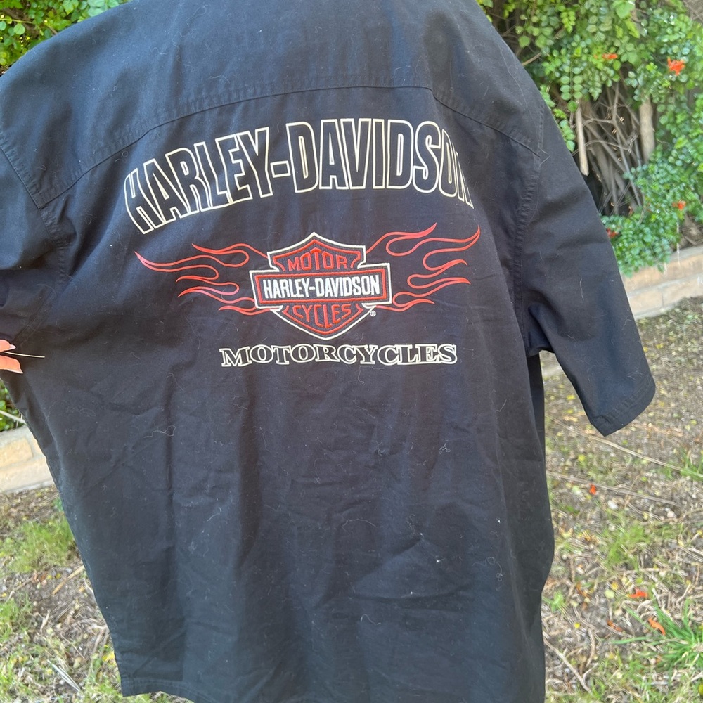 Harley Davidson Button Down - image 5